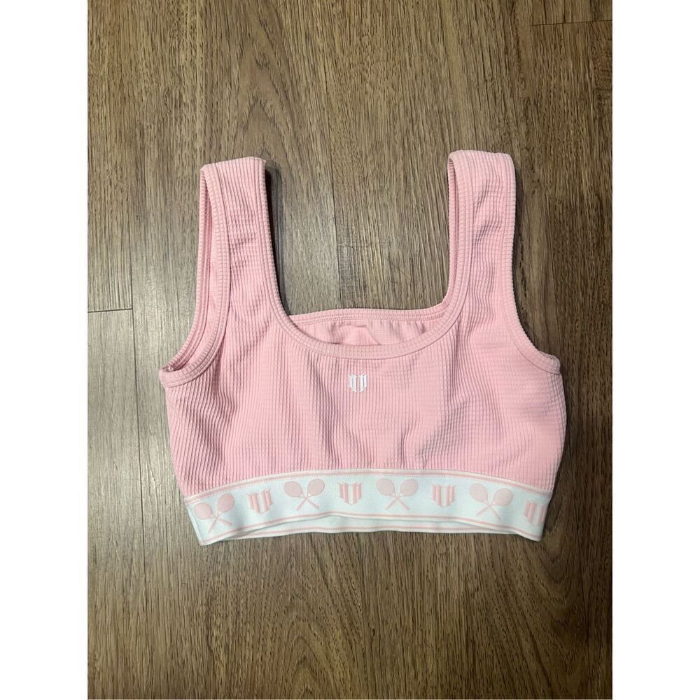 Eleven by Venus Williams Varsity Sports Bra Dusty Pink  Size S NWOT $78 - Picture 5 of 6